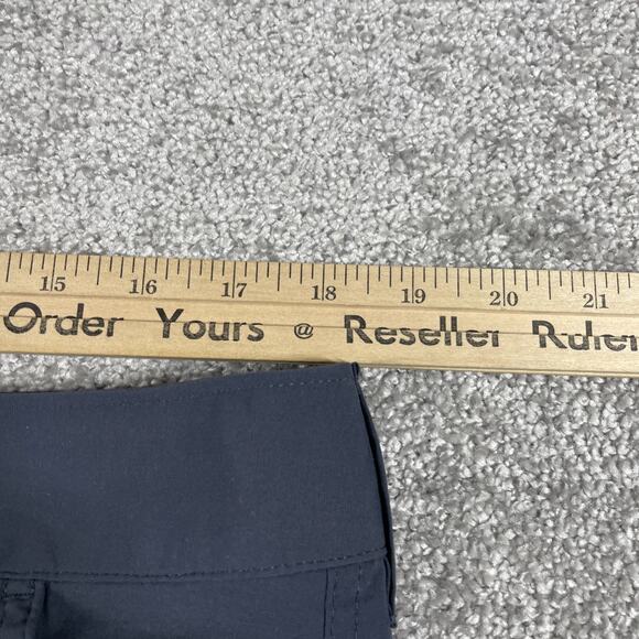 Columbia Shorts Womens 14 Nylon Hiking Ripstop Stretch Outdoors Capris Blue Gray - Picture 10 of 13